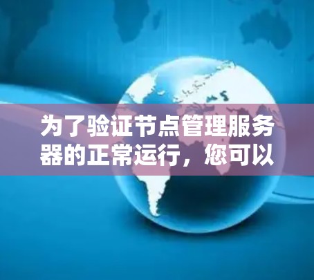 为了验证节点管理服务器的正常运行，您可以按照以下步骤进行测试