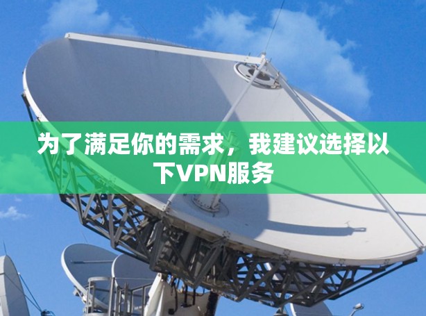 为了满足你的需求，我建议选择以下VPN服务
