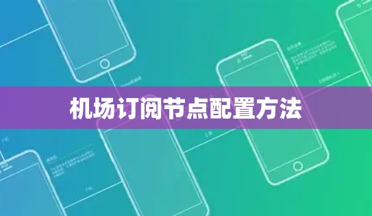 机场订阅节点配置方法