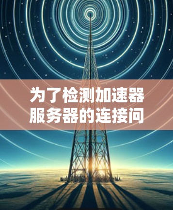为了检测加速器服务器的连接问题，可以按照以下步骤进行排查
