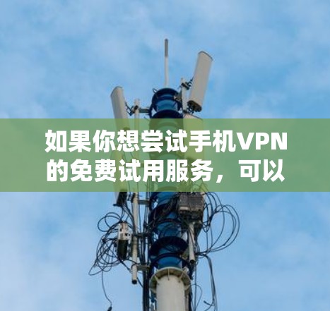 如果你想尝试手机VPN的免费试用服务，可以按照以下步骤进行