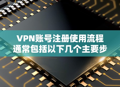 VPN账号注册使用流程通常包括以下几个主要步骤