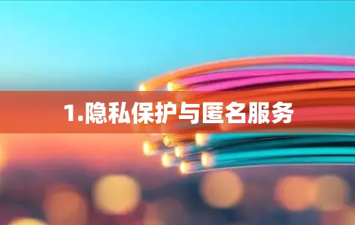 1.隐私保护与匿名服务