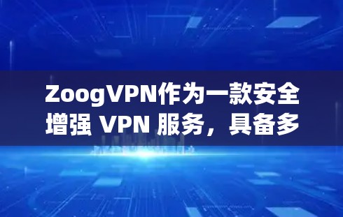 ZoogVPN作为一款安全增强 VPN 服务，具备多项强大的安全功能和便利的使用体验。以下是ZoogVPN的安全设置和功能说明