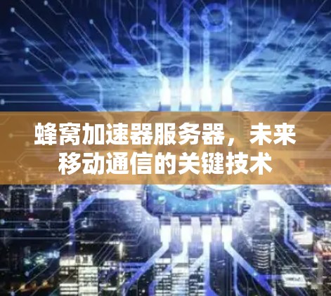 蜂窝加速器服务器，未来移动通信的关键技术